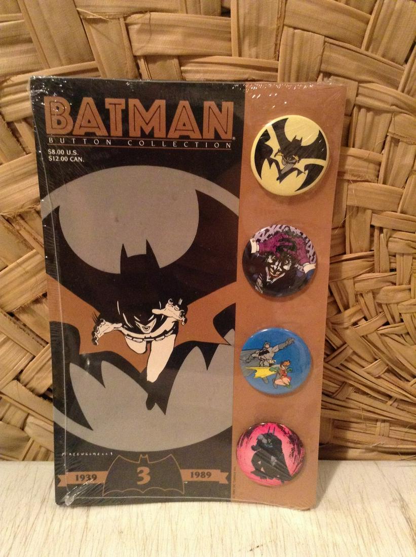 1989 Batman Button Collection Still Sealed on the card (1 of 1)