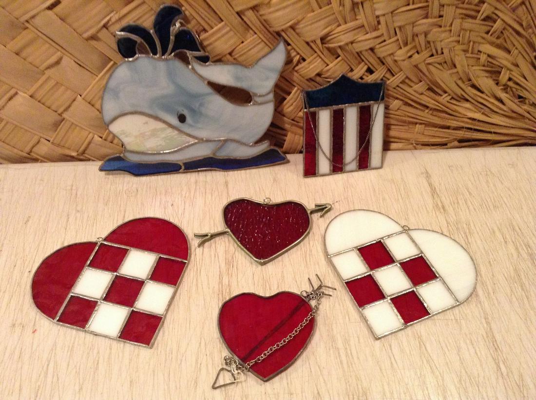 Large lot of Stained glass suncatchers (1 of 1)