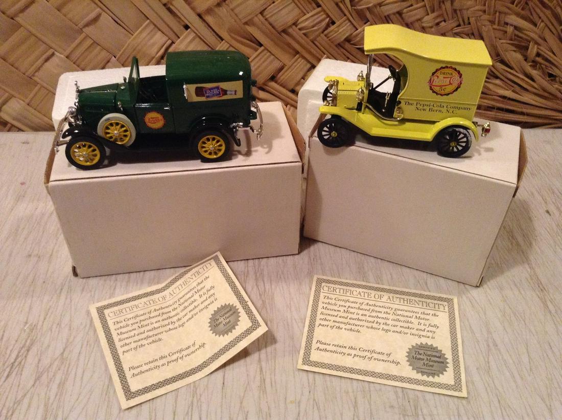 National Motor Museum Mint Pepsi Cola Cars NIB with (1 of 1)
