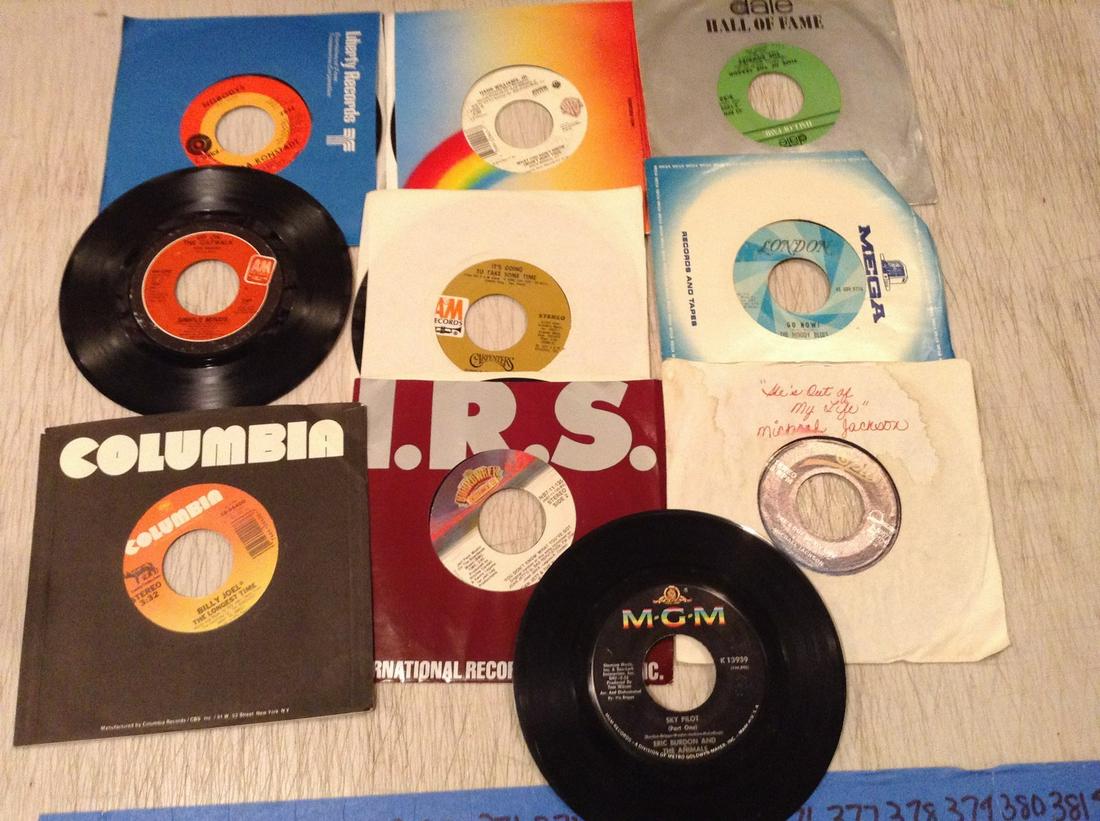 Large lot of 45s Billy Joel, Michael Jackson and more: Large lot of 45s Billy Joel, Michael Jackson and more
