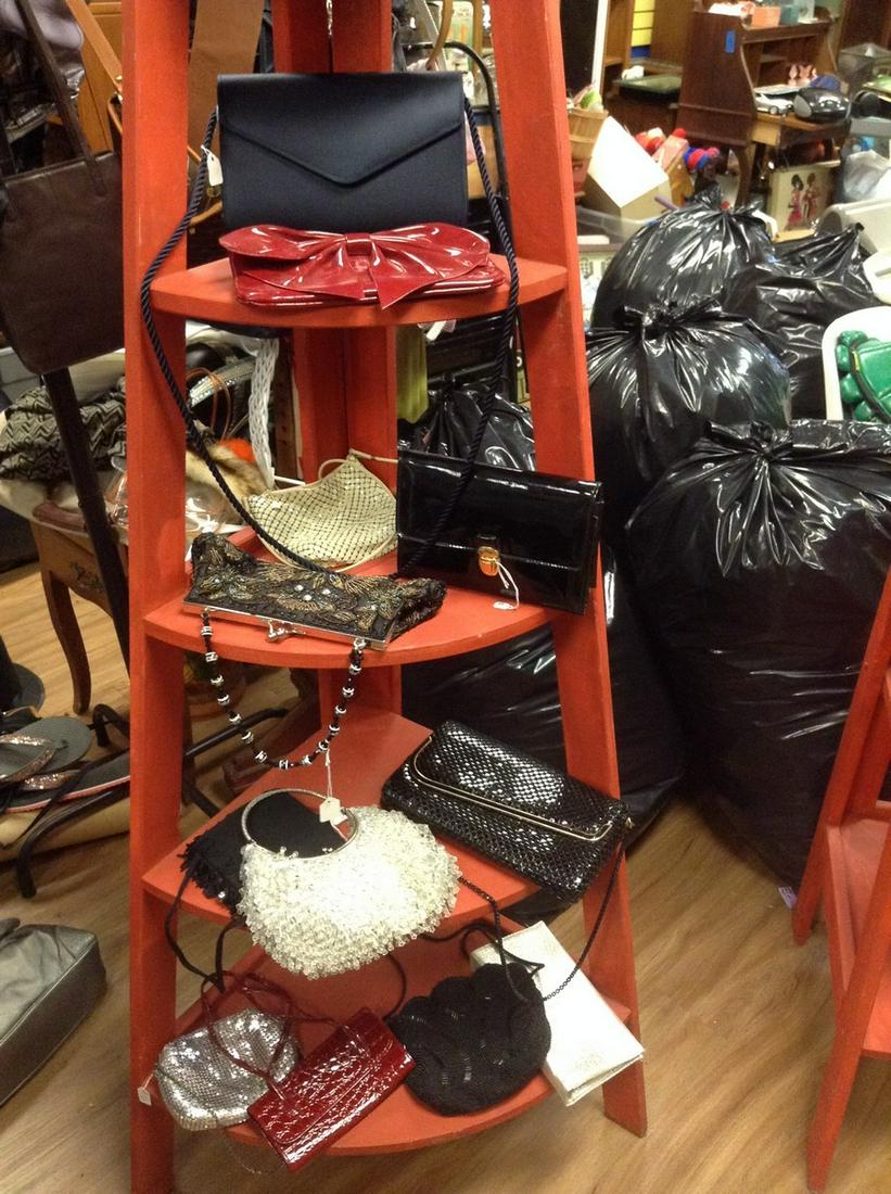 4 shelves of beaded & vintage evening bags and more (1 of 1)