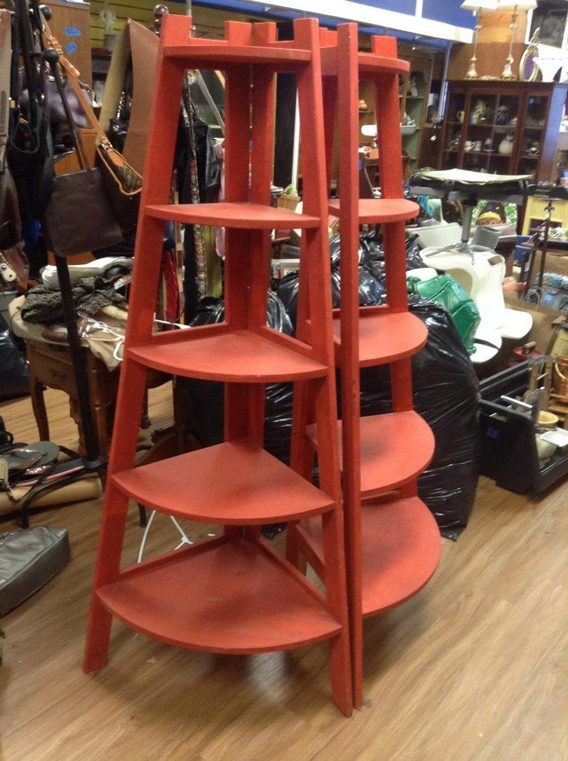 Pair of corner shelves 63.5"x26" (1 of 1)