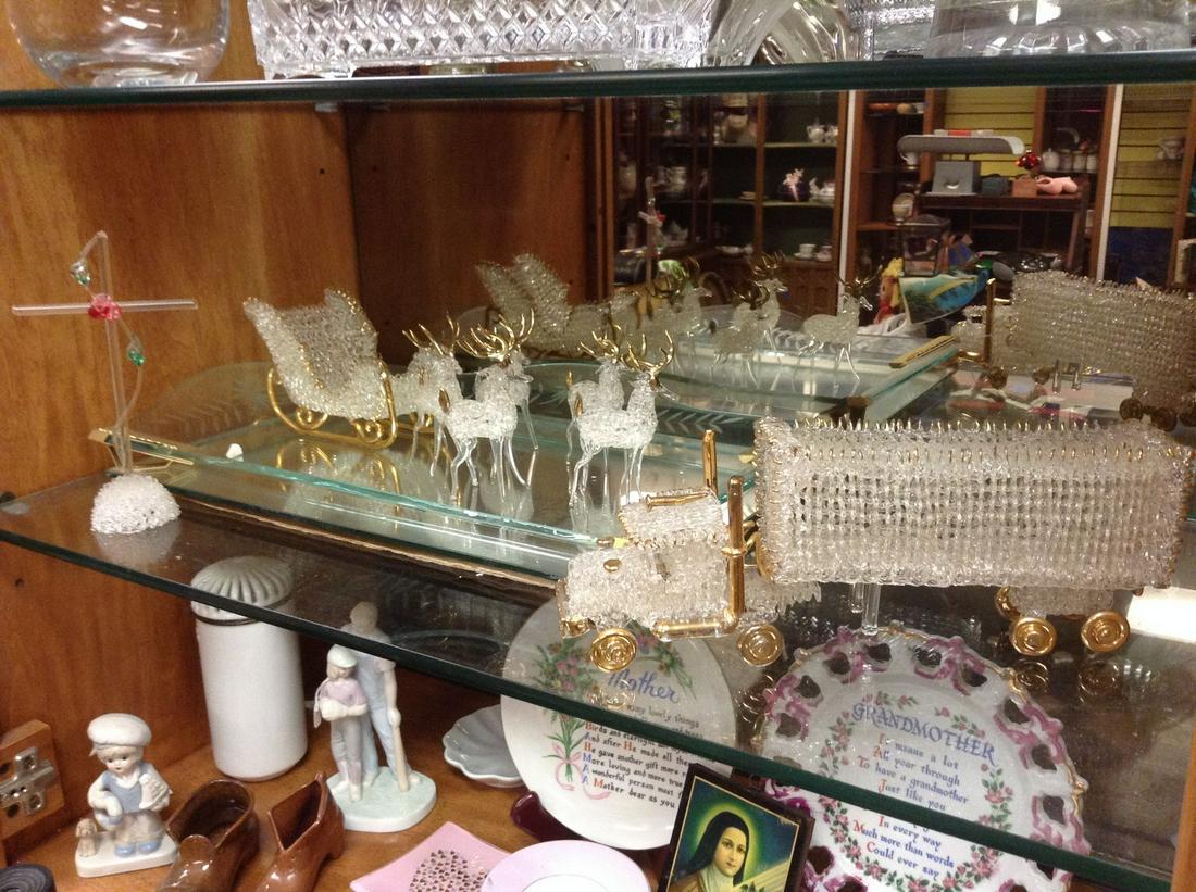 Spun Crystal- Sleigh and Reindeer and More: Spun Crystal- Sleigh and Reindeer and More