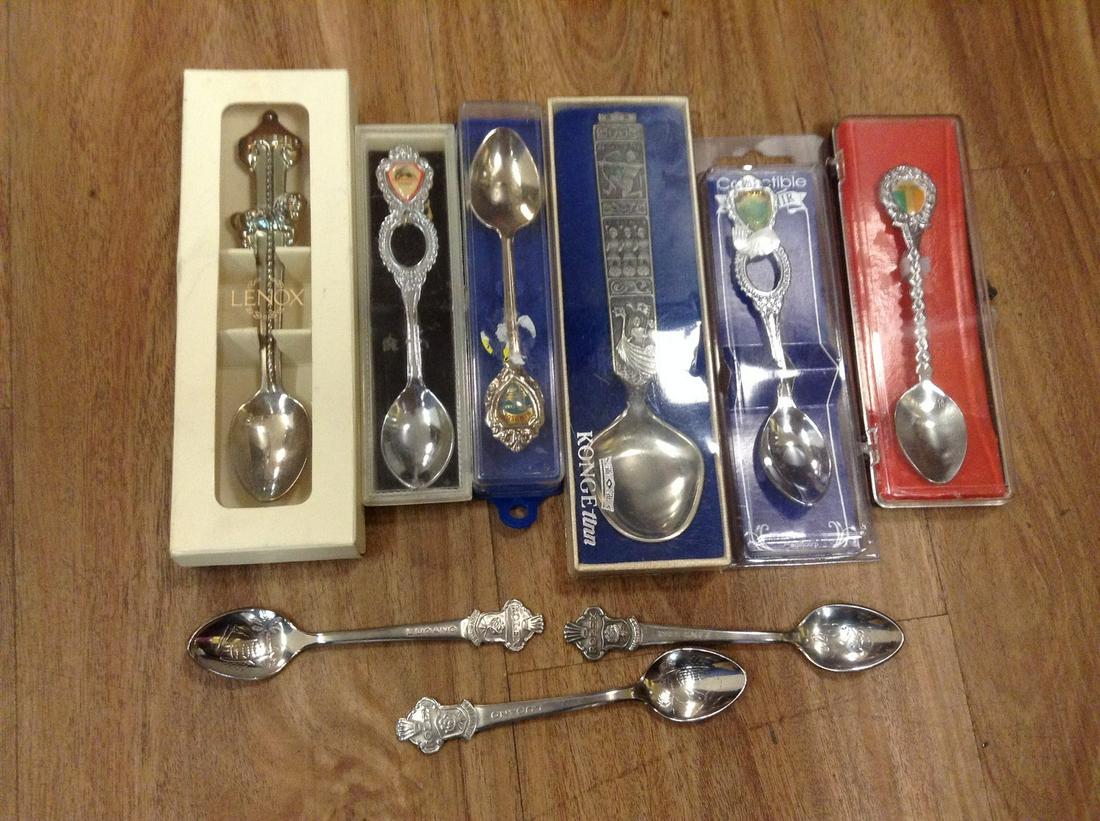 Rolex, Lenox and other spoons in the box: Rolex, Lenox and other spoons in the box