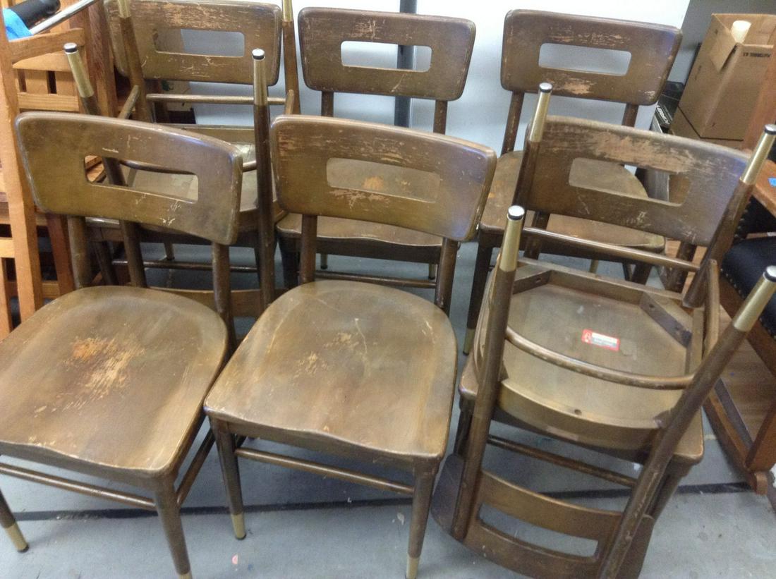Set of 8 Mid Century Modern Thonet Chairs: Set of 8 Mid Century Modern Thonet Chairs