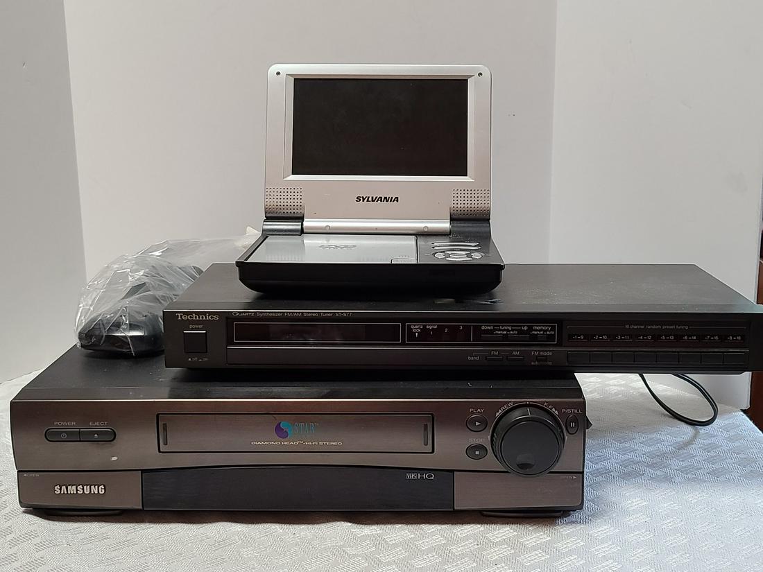 VHS Player, Technics Board, Portable DVD Player (1 of 1)