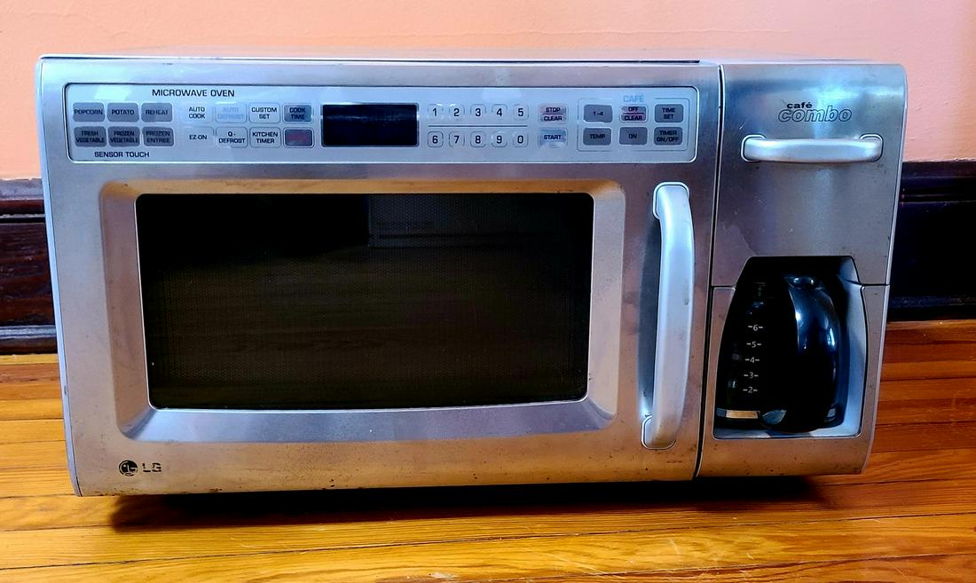 LG Microwave & Coffee Maker Clean & Works (1 of 1)