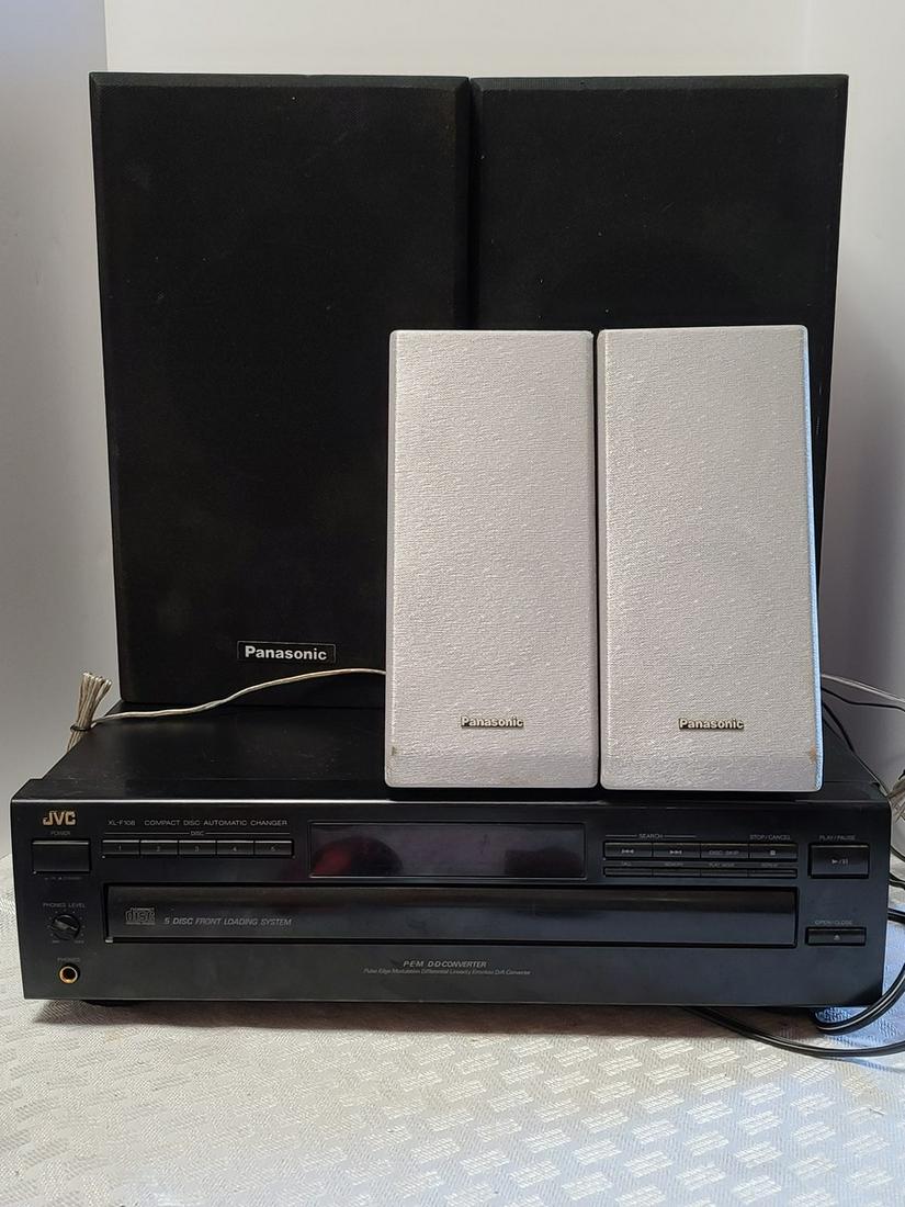 JVC CD Player & Panasonic Speakers Work (1 of 1)