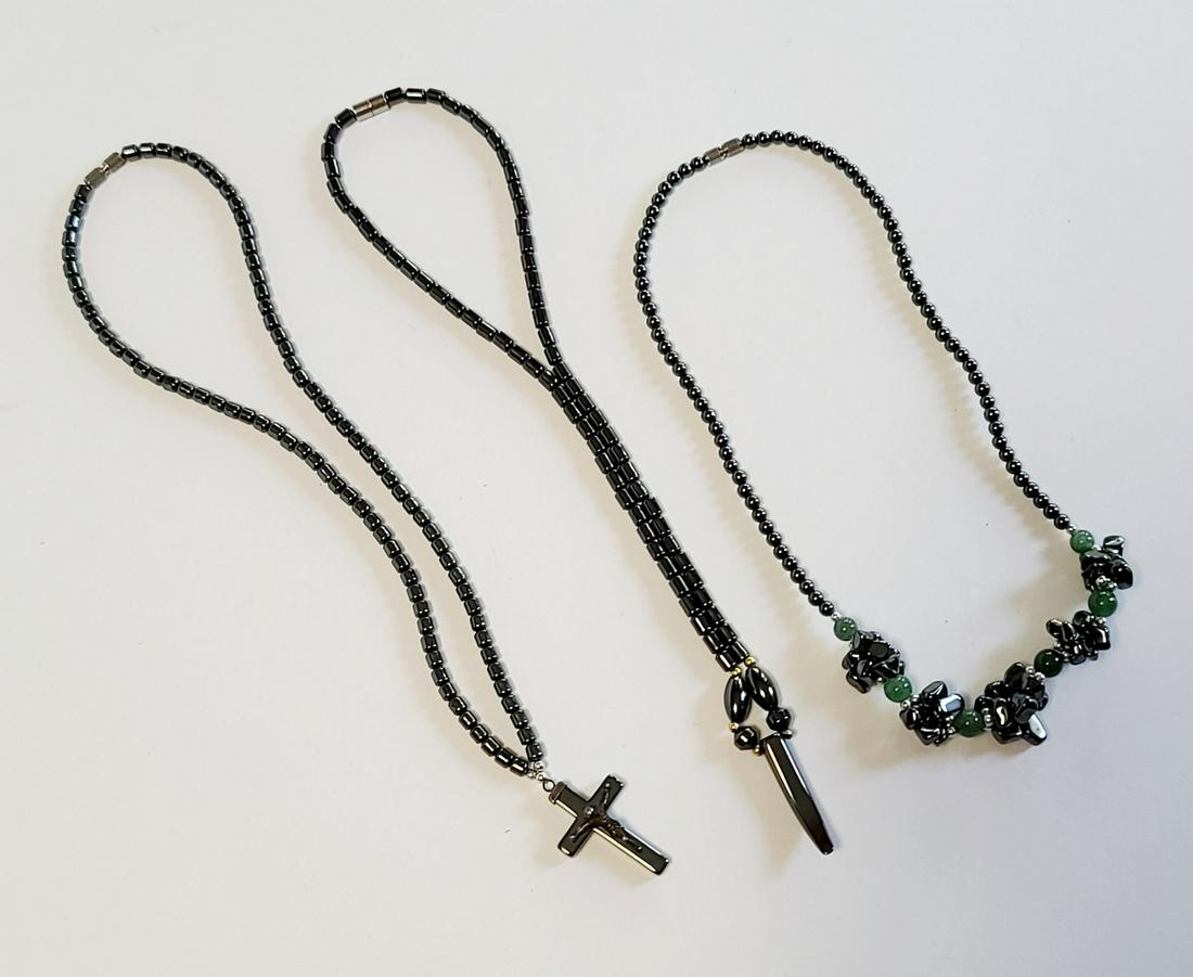 Vintage Hematite Necklaces: Vintage Hematite Necklaces