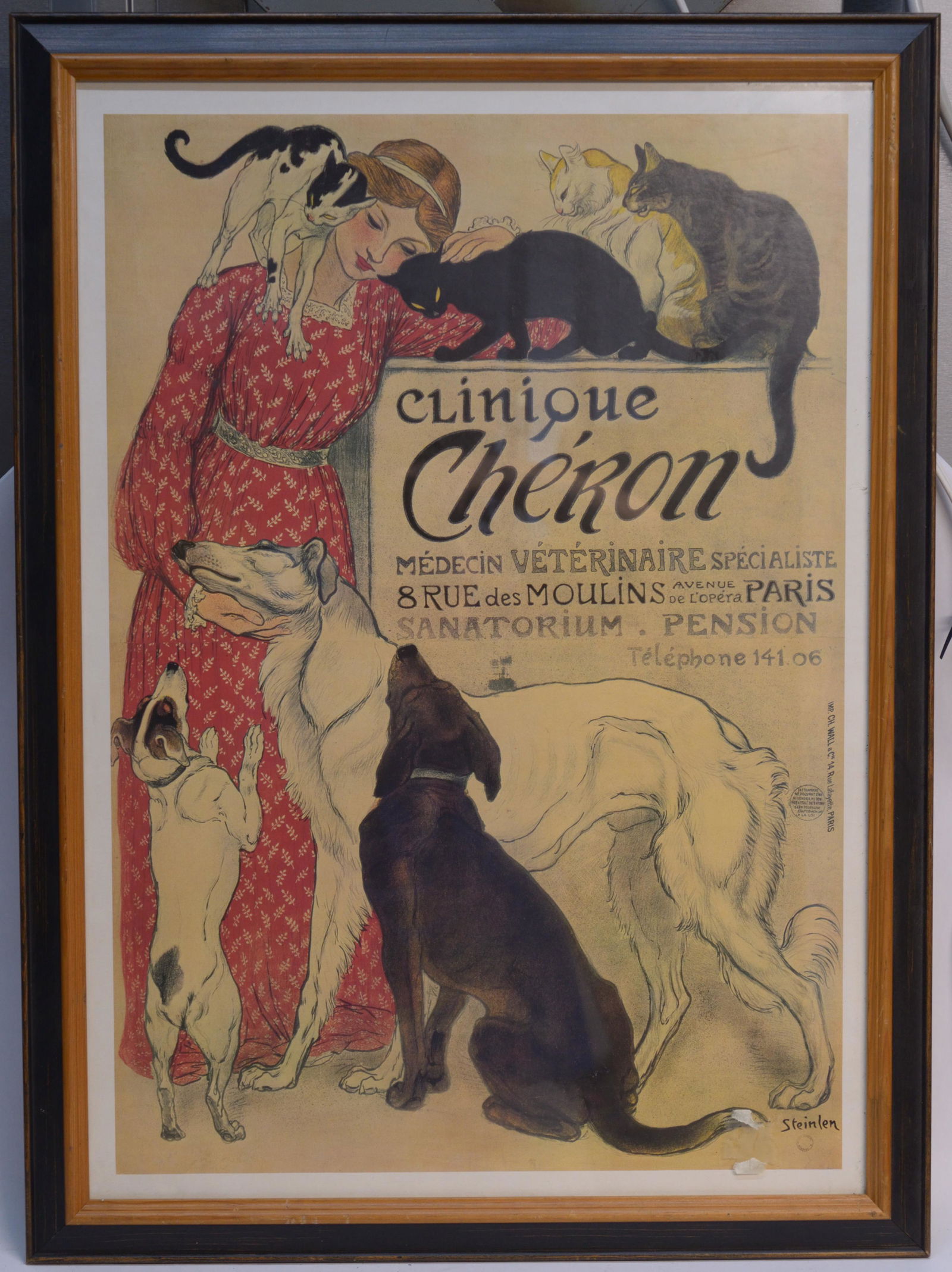 Framed "Clinique Cheron"  c1905, 30x22.5 (1 of 1)