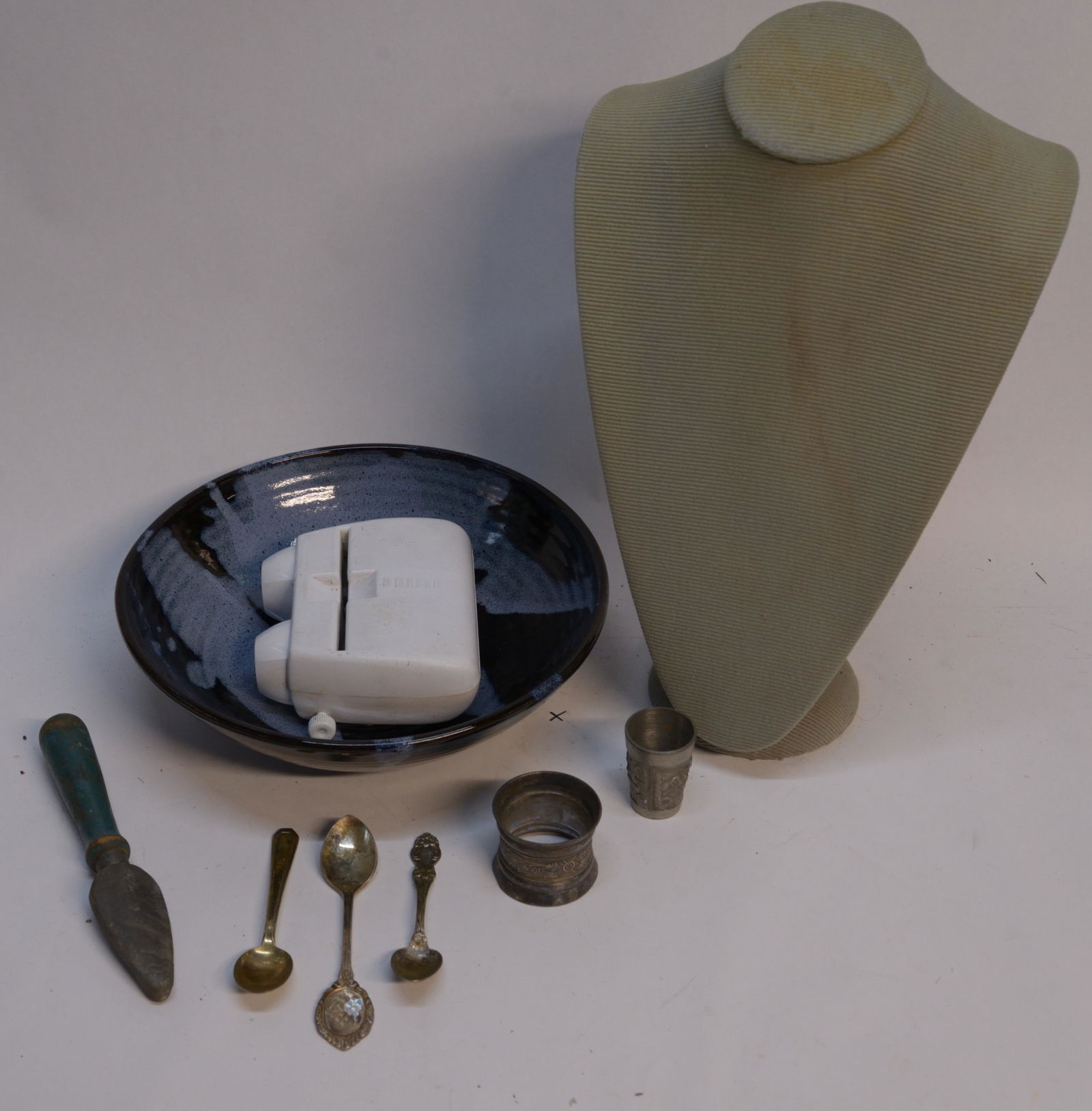 Lot of Assorted Items including Sterling Napkin Ring (1 of 1)