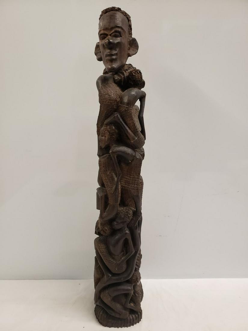 Unique hand carved African Statue approx. 24" tall (1 of 1)