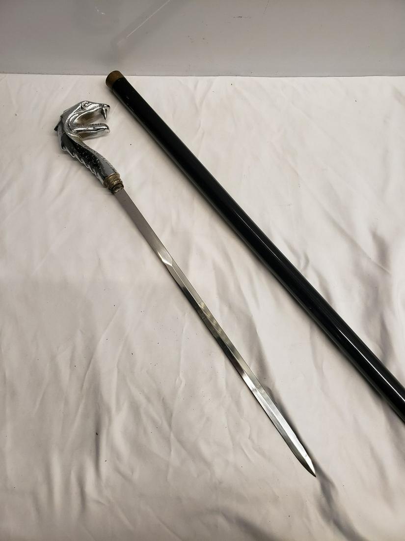 Dragon head sword cane (1 of 1)
