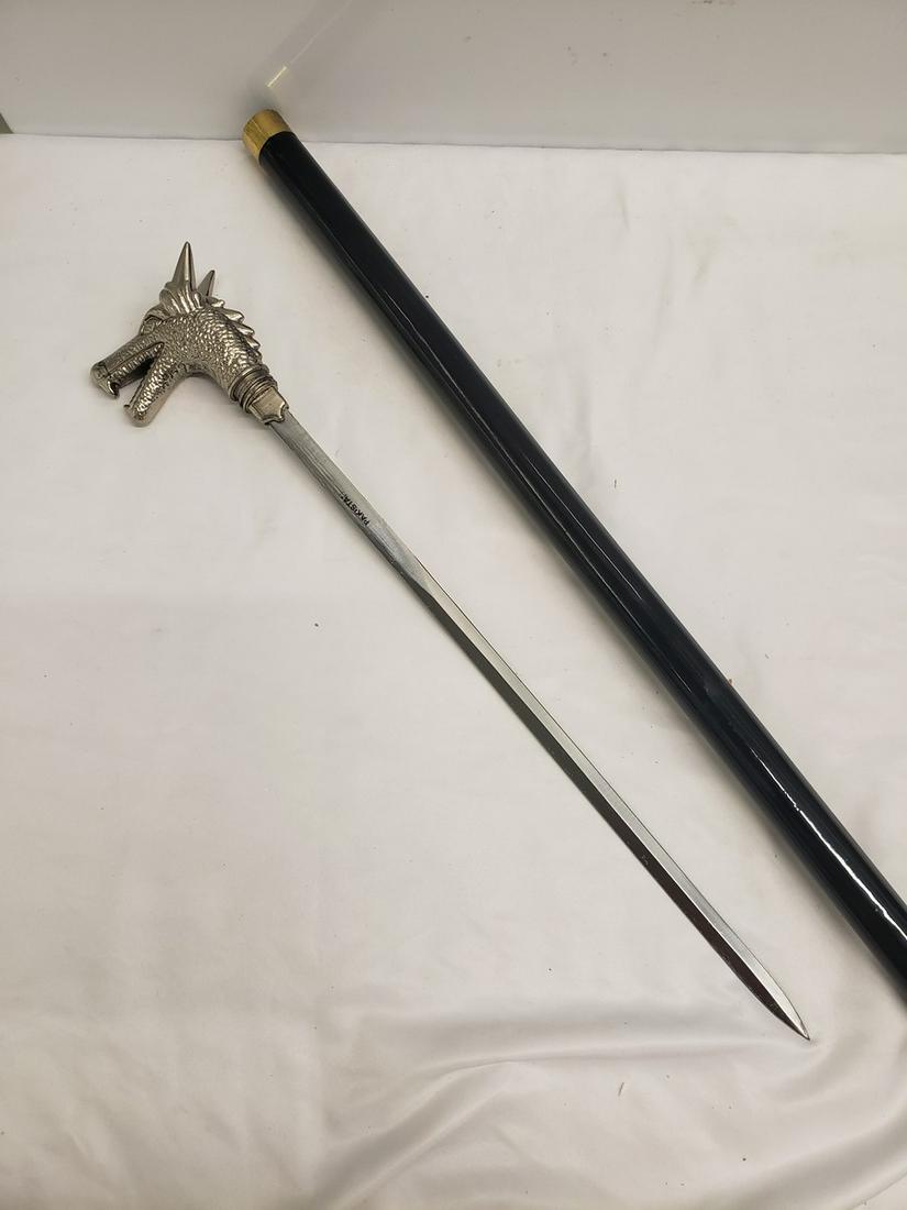 Dragon head sword cane (1 of 1)
