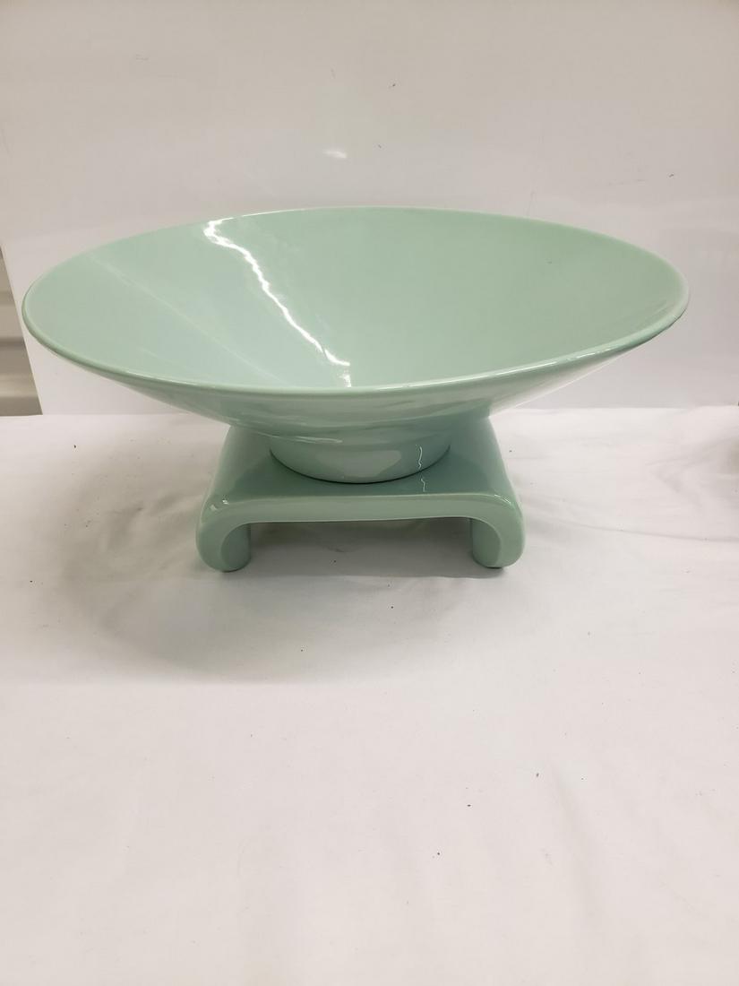 Royal Haeger bowl on pedestal (1 of 1)