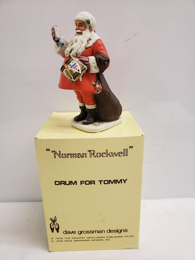 Norman Rockwell bone china statue with original box: Norman Rockwell bone china statue with original box