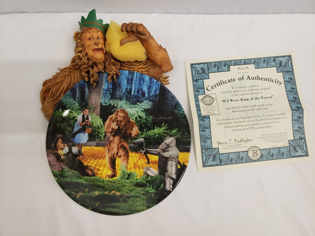 The Wizard of Oz "If I were King of the Forest" Knowles: The Wizard of Oz "If I were King of the Forest" Knowles plate