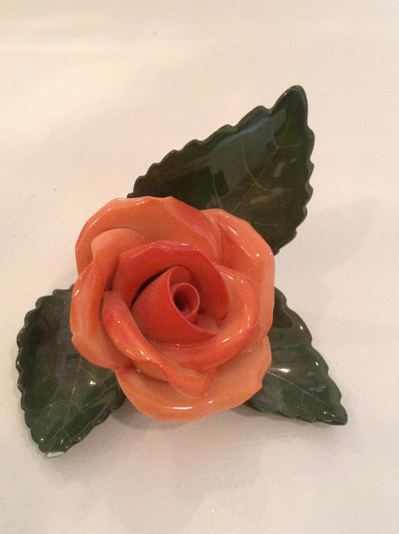 Signed Herend Flower 3" (1 of 1)