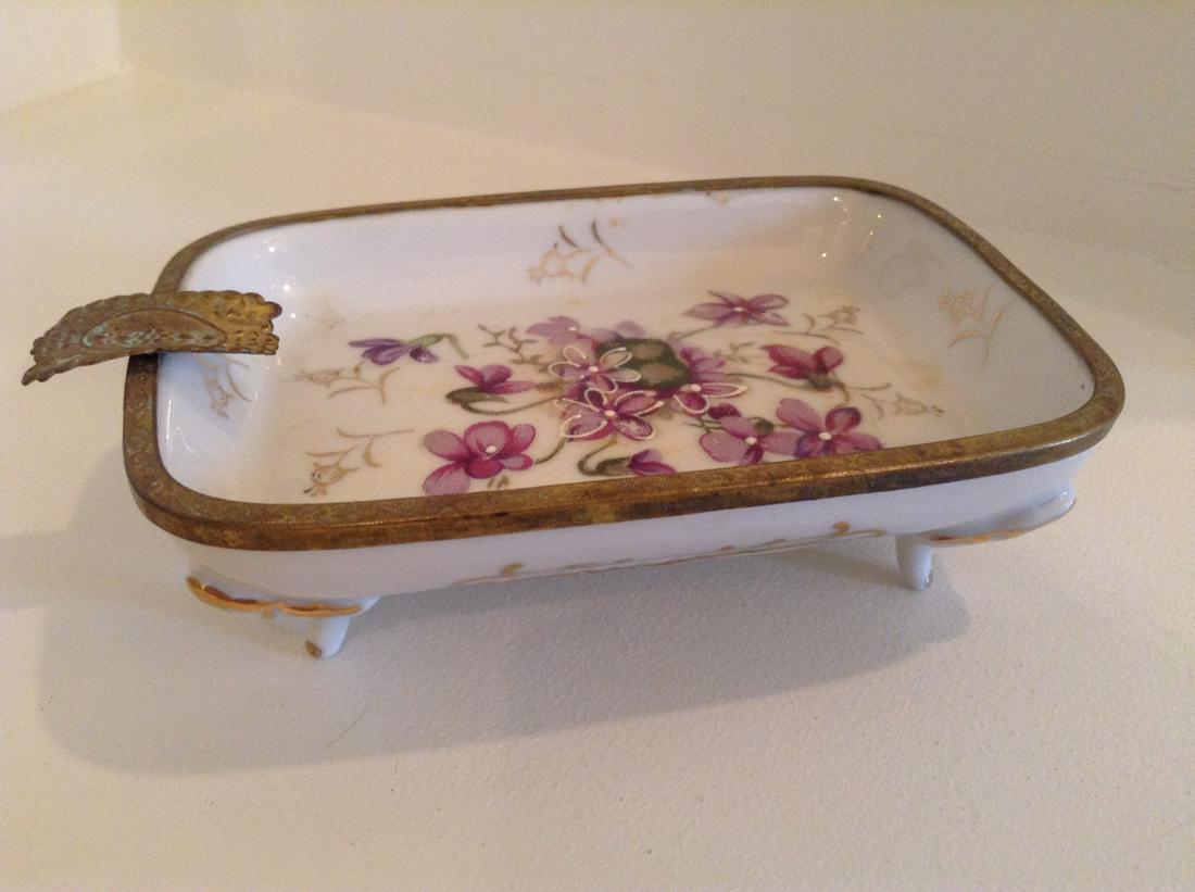Antique Kalk Hand Painted Ashtray (1 of 1)