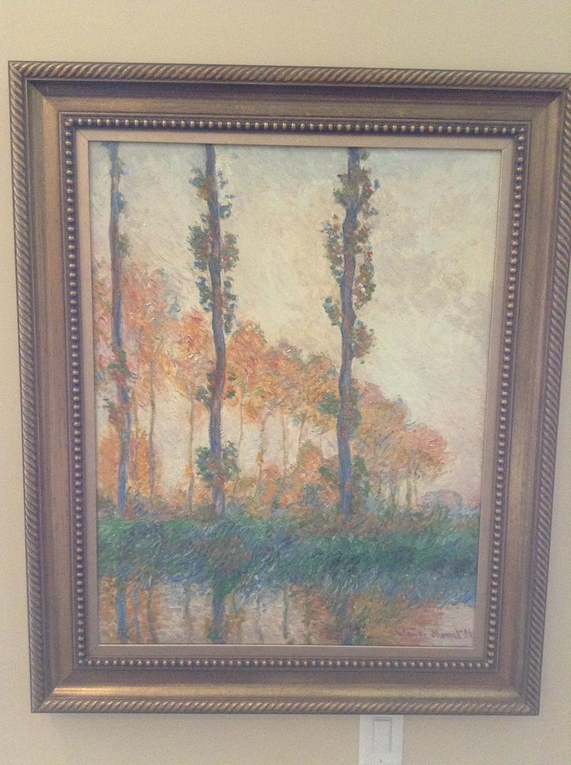 Claude Monet Reproduction Oil Painting 40"x33": Claude Monet Reproduction Oil Painting 40"x33"