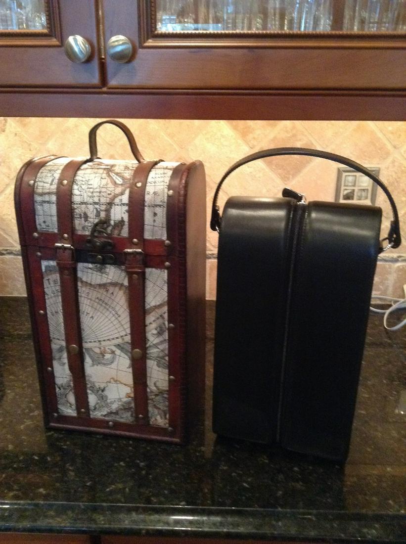 Lot of Two Wine Carriers: Lot of Two Wine Carriers