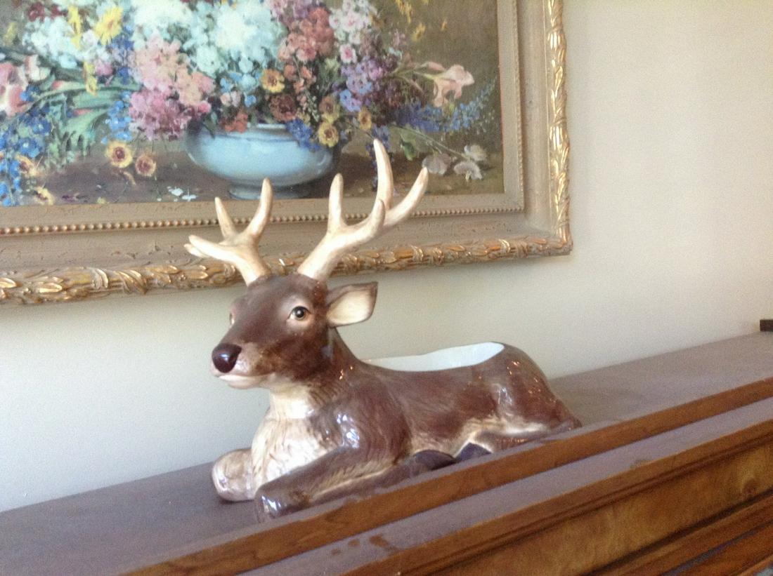 Large Deer Planter 16" long (1 of 1)