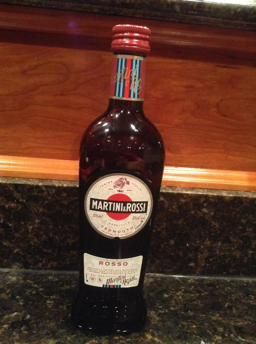 Martini & Rossi Vermouth Sealed: Any contents in bottle is Free; You are bidding on the bottle & unbroken tax stamp