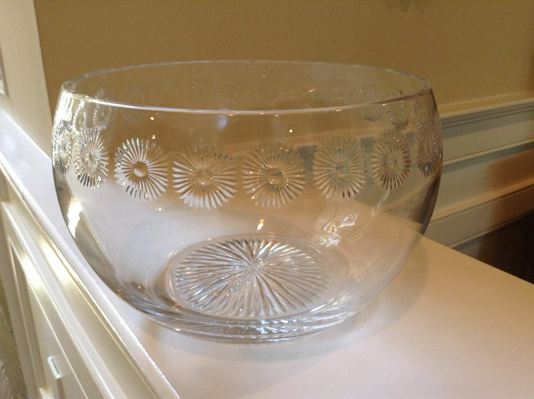 Signed William Yeoward Bowl 10.5": Signed William Yeoward Bowl 10.5"