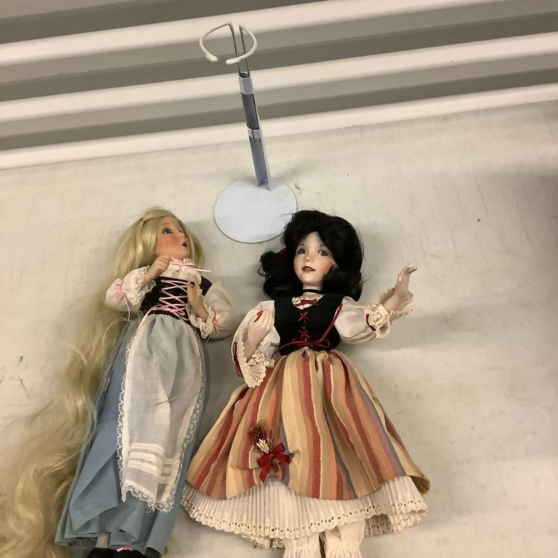 Lot of Two Porcelain Dolls (1 of 1)