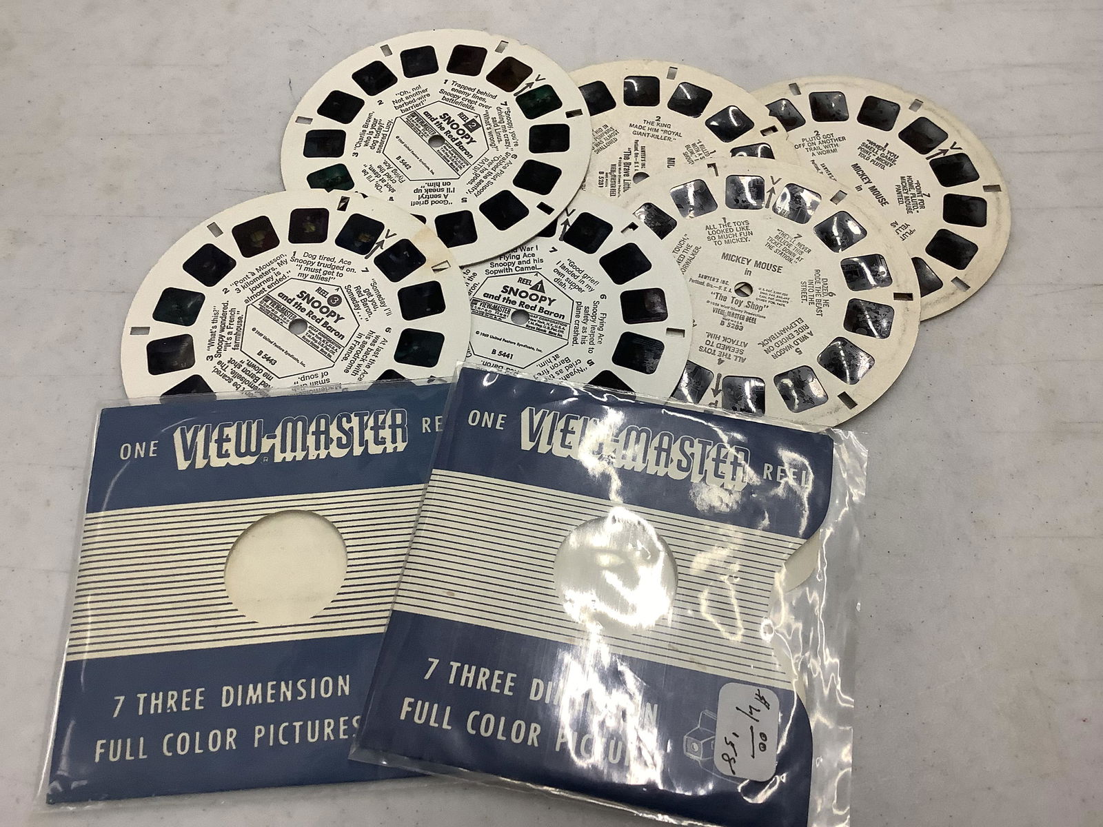 Snoopy and Mickey Mouse View-Master Reels (1 of 1)