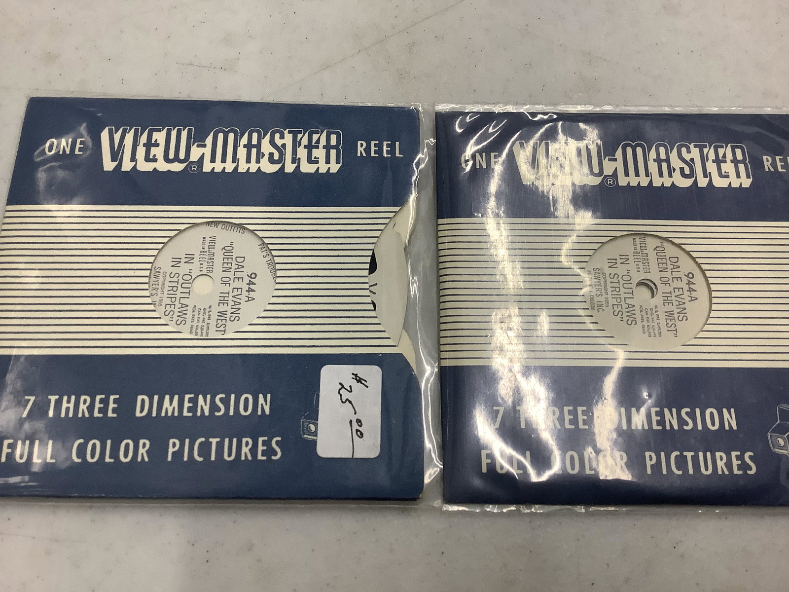 Dale Evans "Queen of the West in "Outlaws in Stripes": Dale Evans "Queen of the West in "Outlaws in Stripes" View-Master Reels