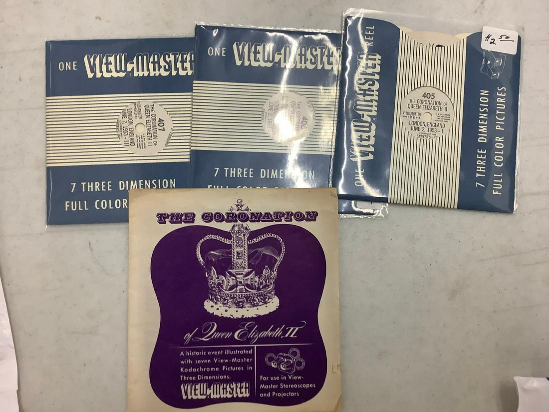 Lot of Queen Elizabeth View-Master Reels with Booklet (1 of 1)
