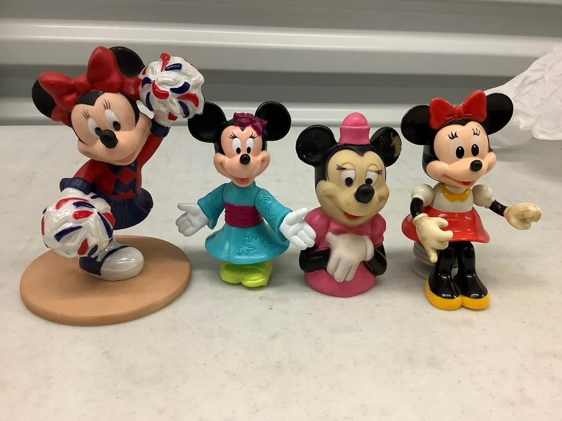 Four Disney Minnie Mouse Figures (1 of 1)