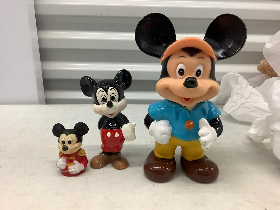 Three Vintage Disney Mickey Mouse Figures (1 of 1)
