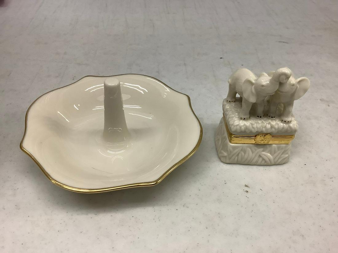 Lenox Ring Holder, Elephant Trinket Box: Lenox Ring Holder, Elephant Trinket Box