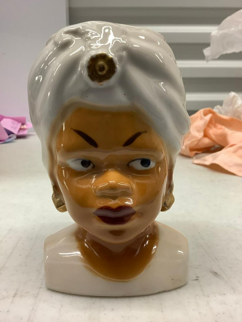 Vintage "Lady Head Vase with Turban" (1 of 1)