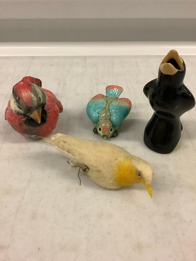 signed Goebel black pie bird: signed Goebel black pie bird