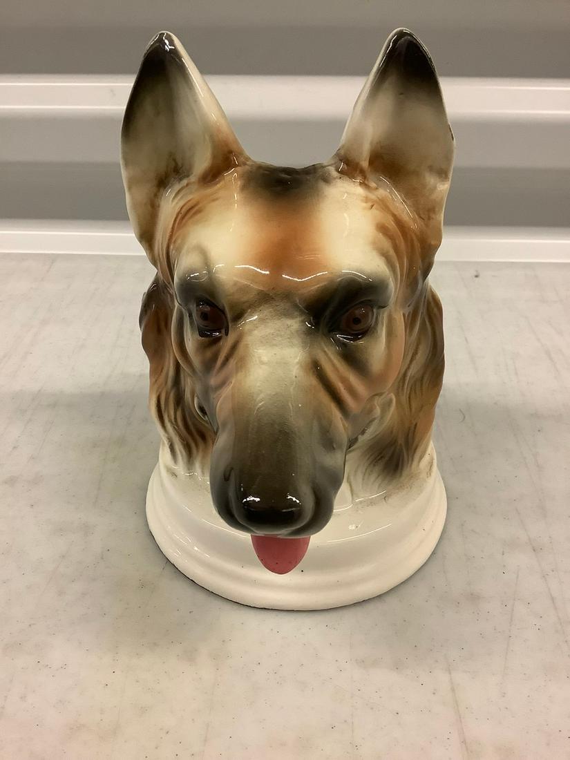 1950's Japan Dog Head Vase: 1950's Japan Dog Head Vase