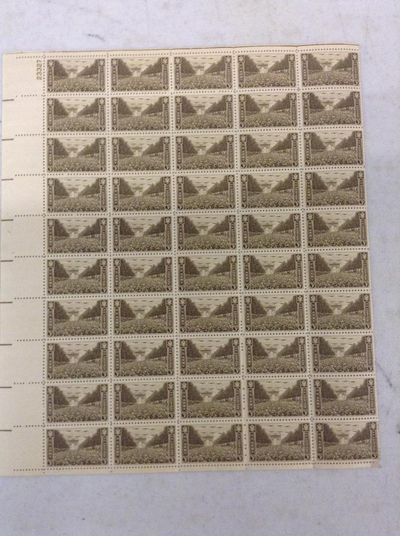 U.S army stamp sheet (1 of 1)