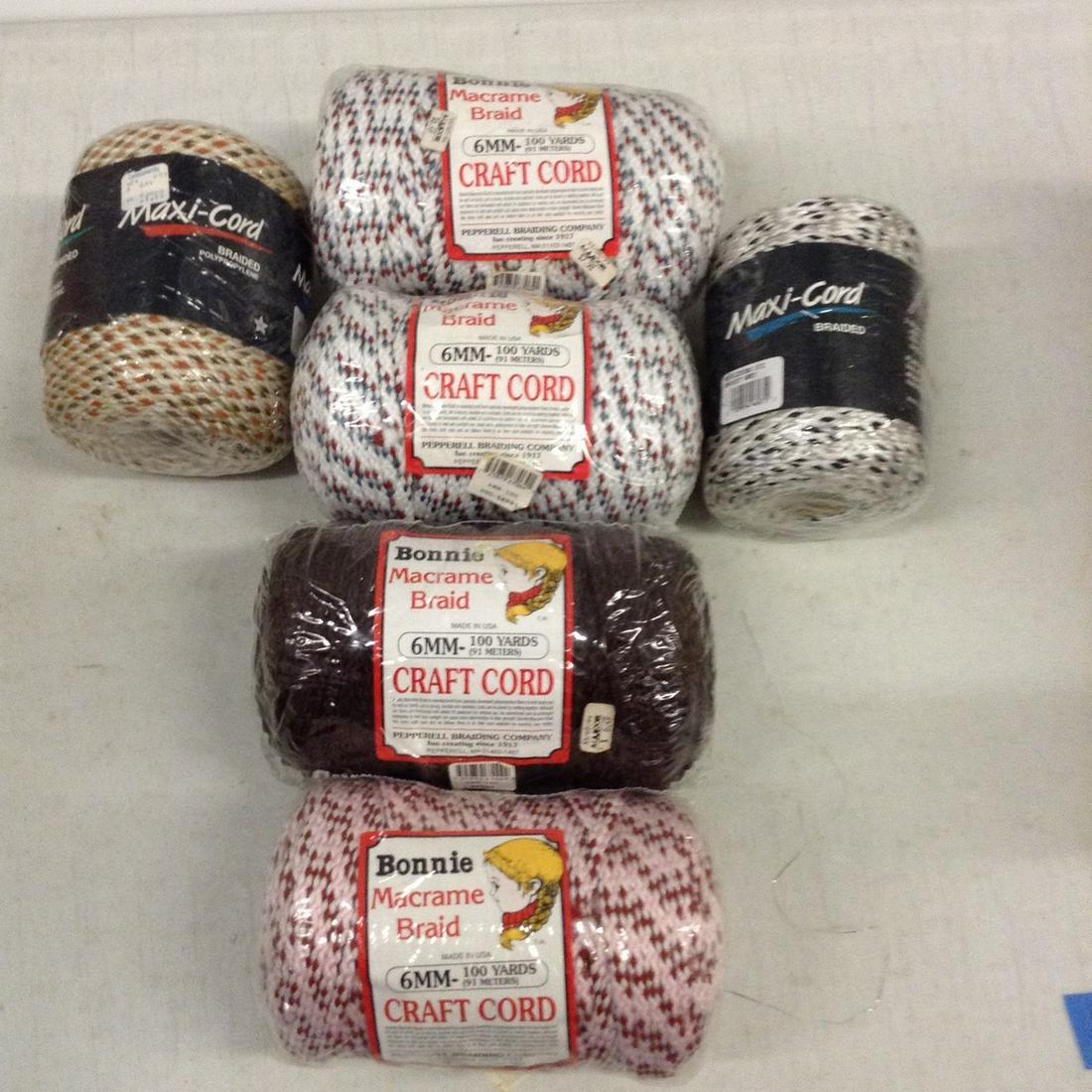 lot of Bonnie Macrame brad craft cord: lot of Bonnie Macrame brad craft cord