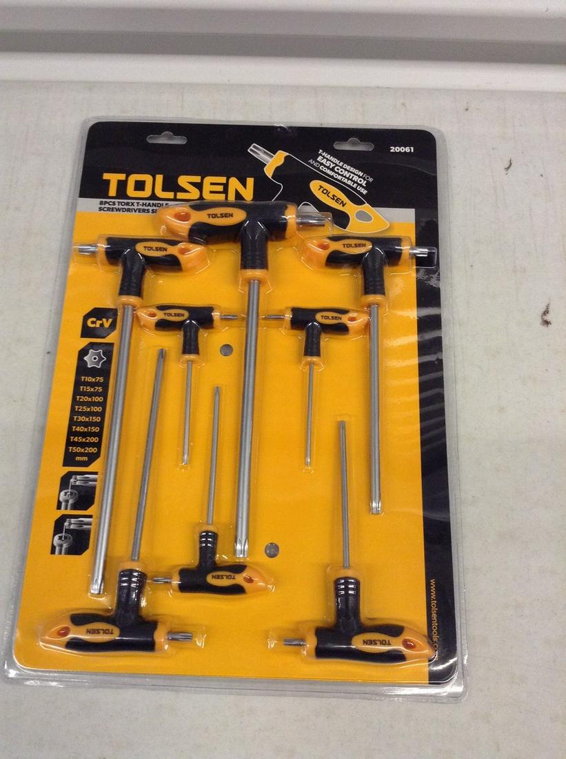 Tolsen T handle screwdriver set in package (1 of 1)