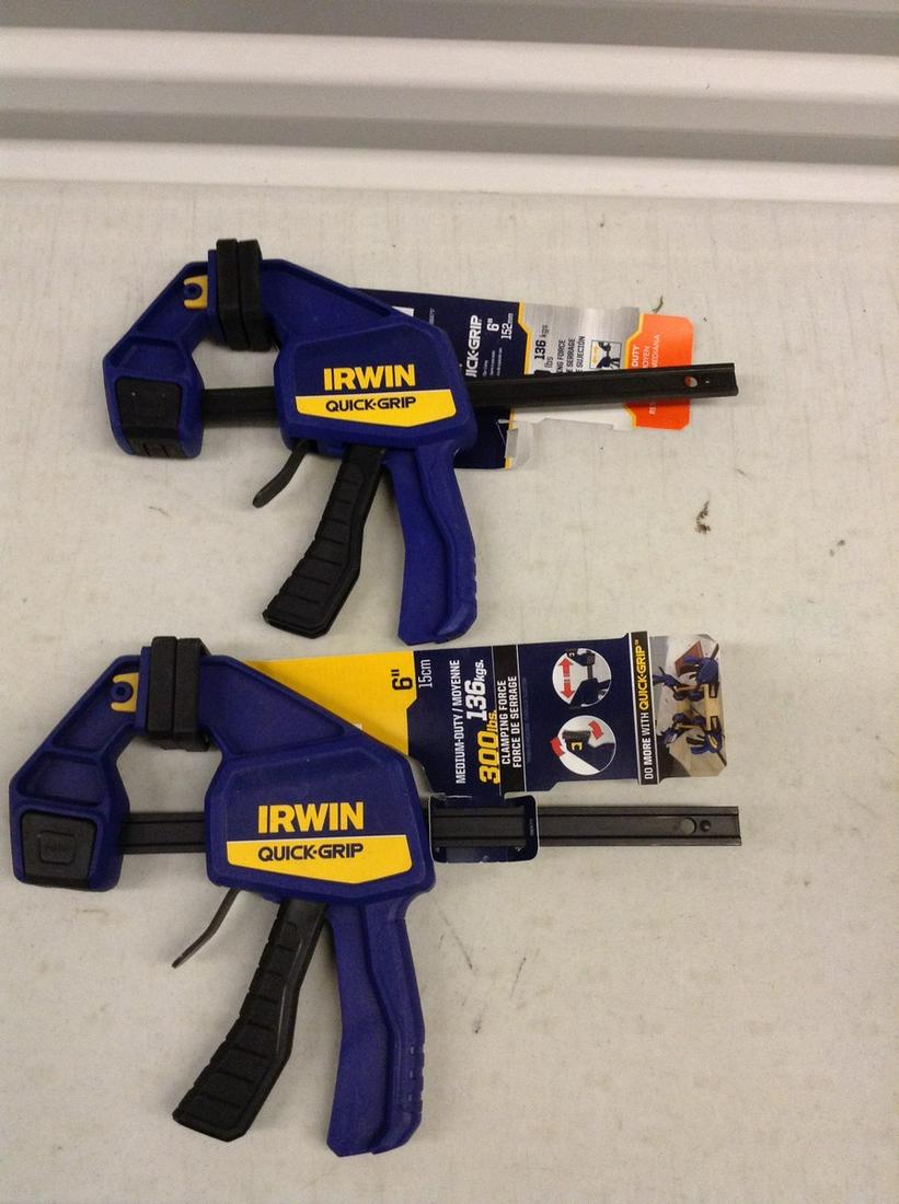 Pair of Irwin quick grips (1 of 1)