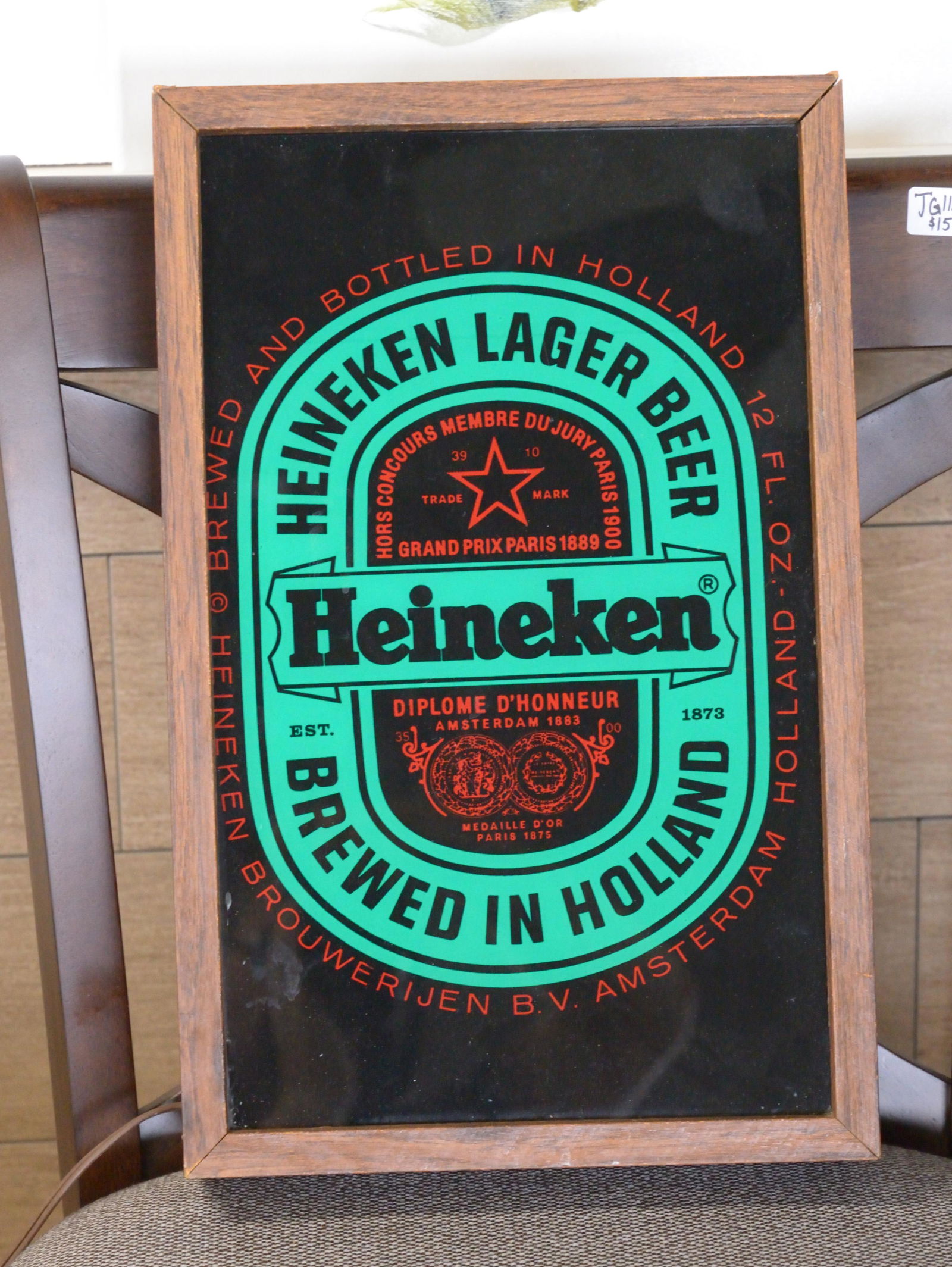 Heineken Beer Light-up Sign (1 of 1)