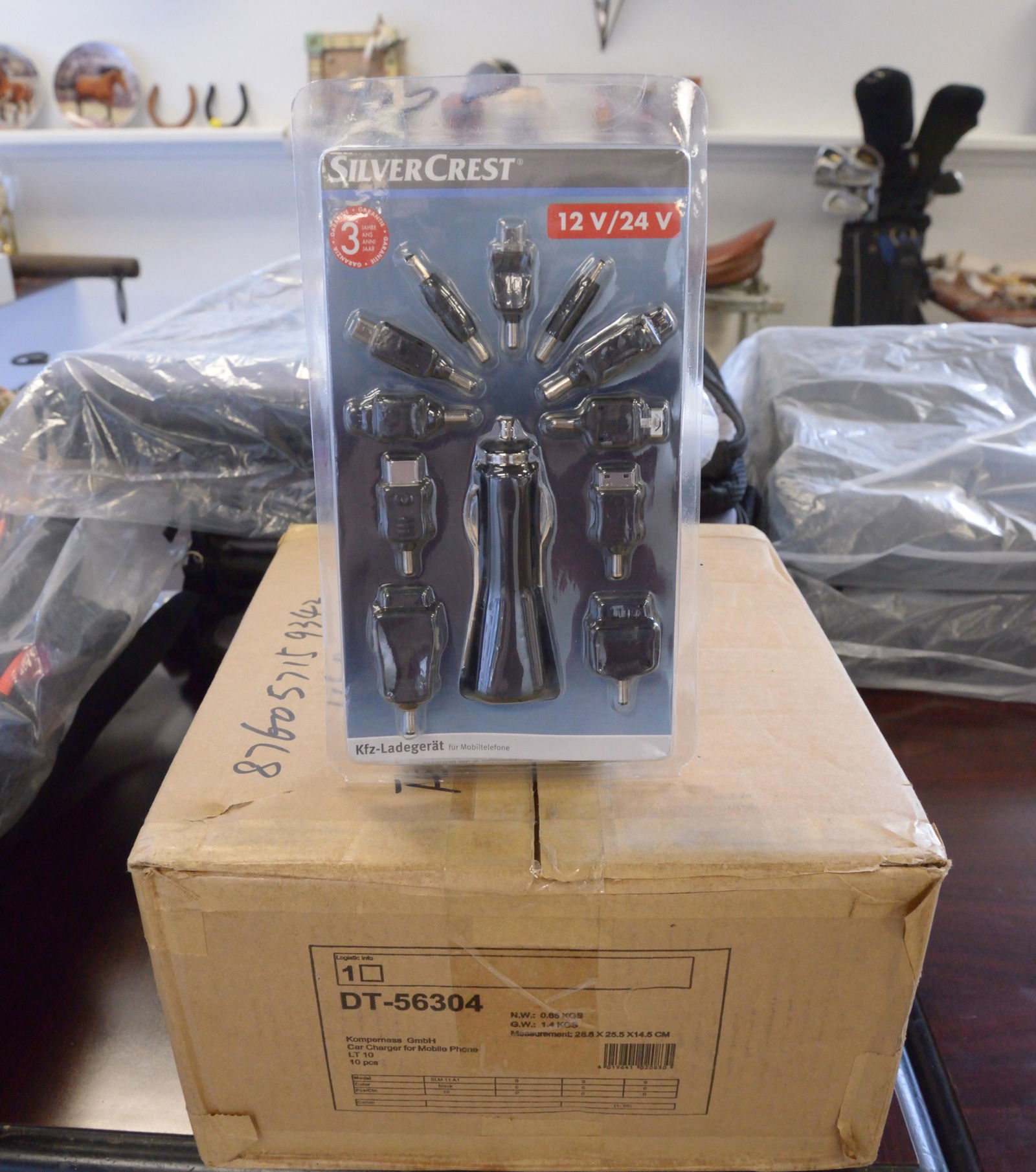 Lot of 10 Silvercrest Mobile Phone Car Chargers (1 of 1)