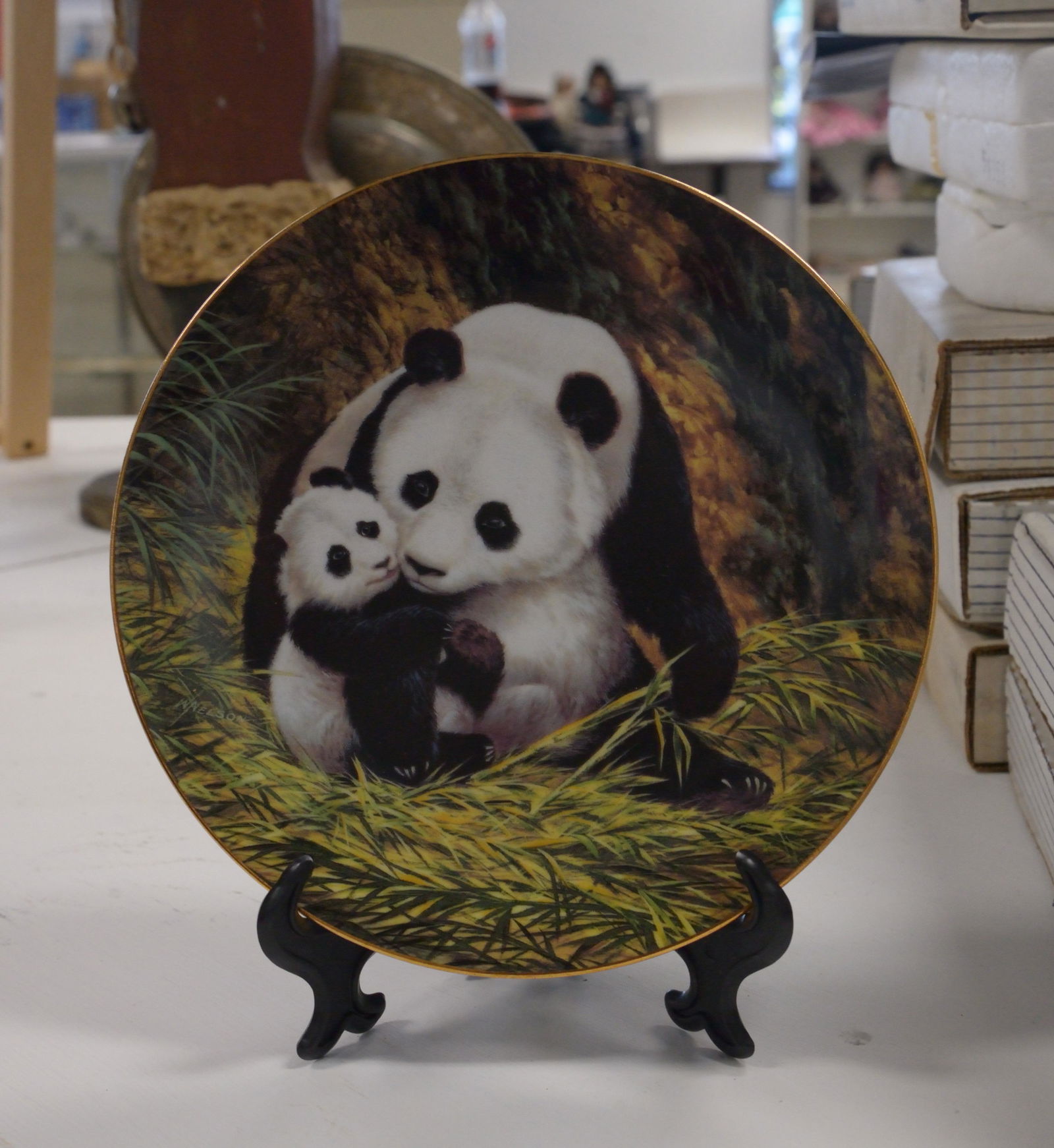 Decorative Plate "Tender Loving Care" by Will Nelson (1 of 2)