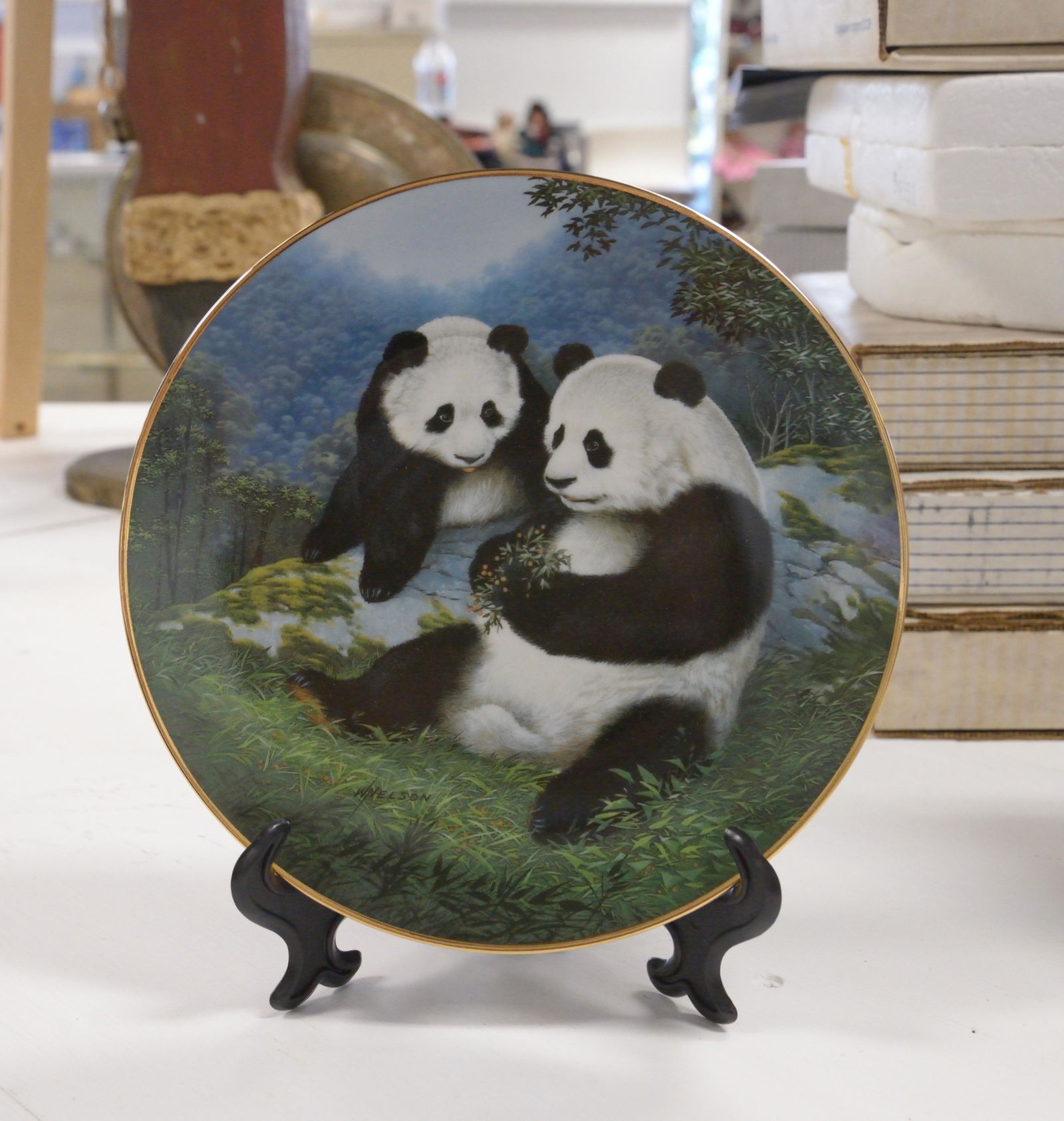 Decorative Plate "Happy Together" by Will Nelson (1 of 2)