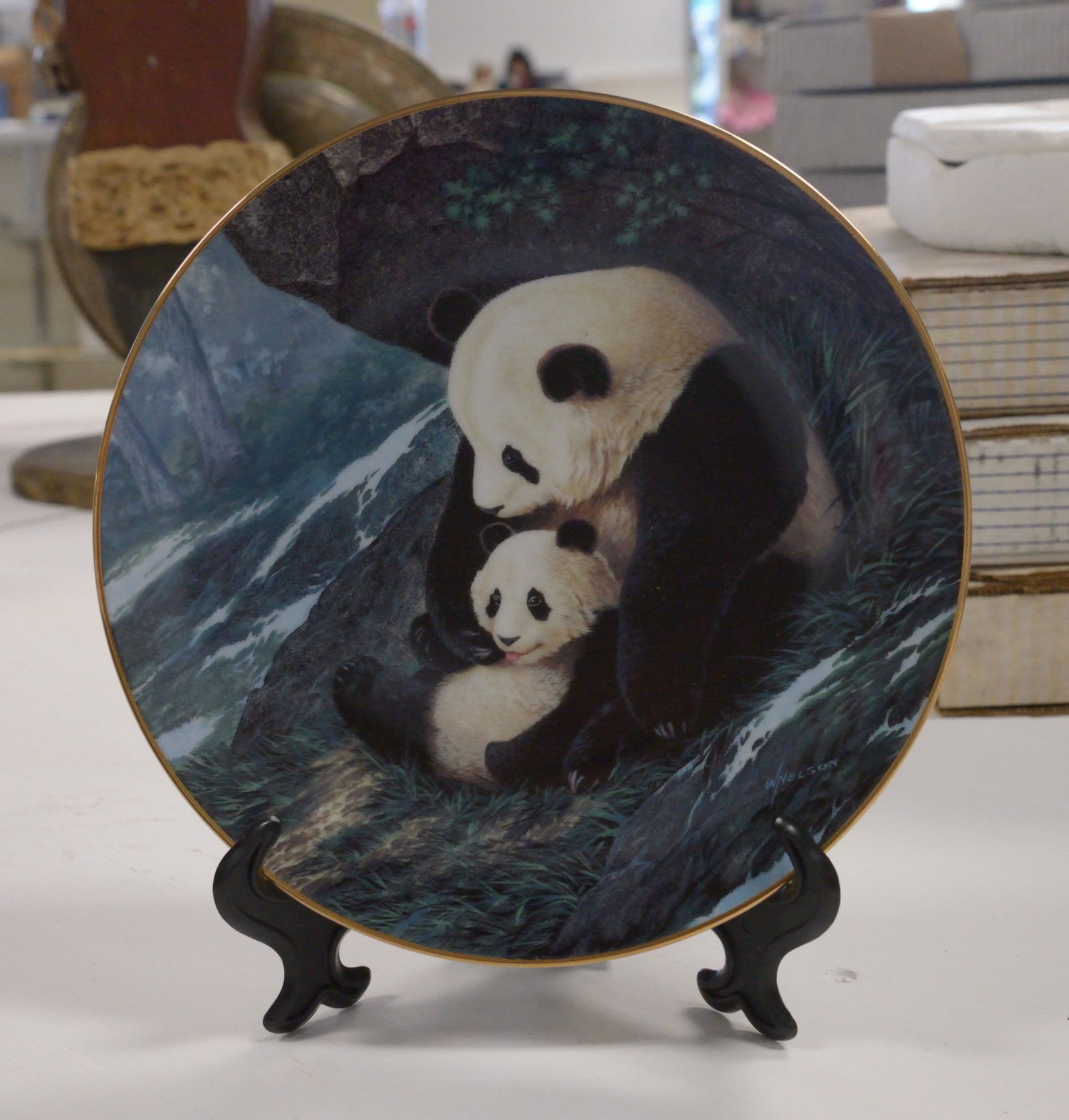 Decorative Plate "Lap of Love" by Will Nelson (1 of 2)