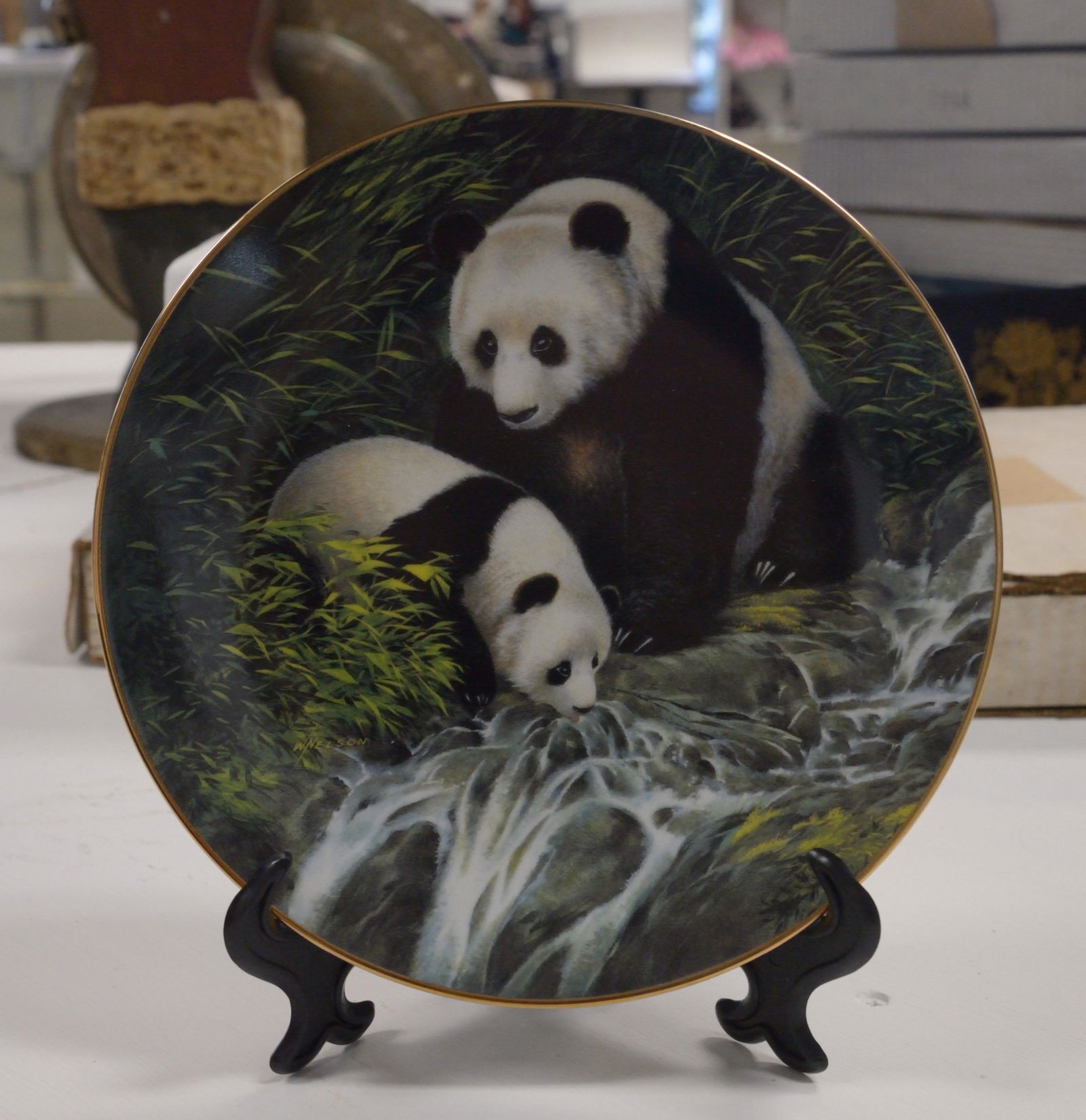 Decorative Plate "Under Watchful Eyes" by Will Nelson (1 of 2)