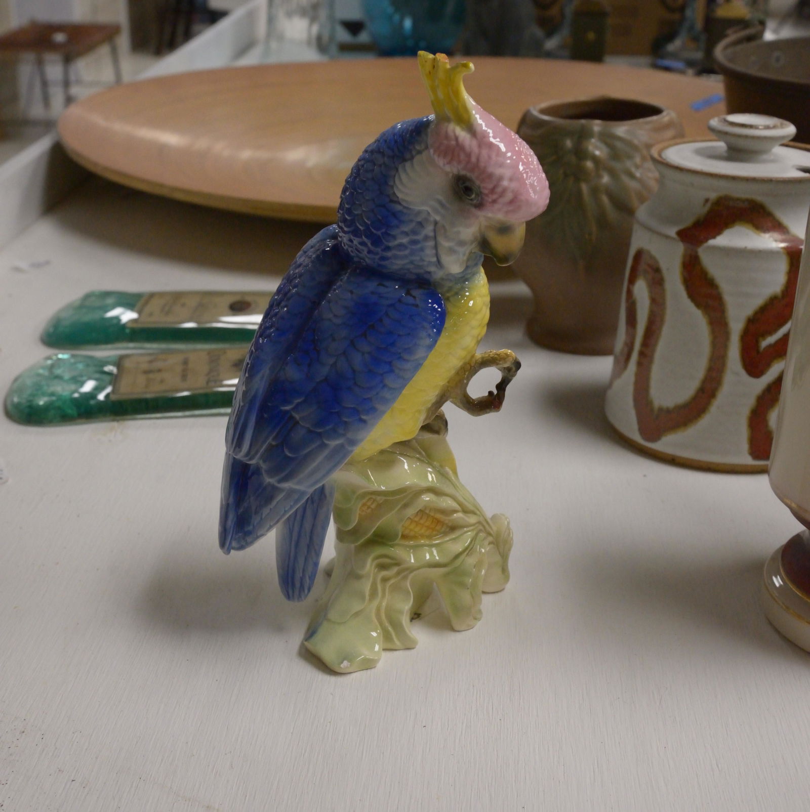 Ceramic parrot 11" tall (1 of 1)