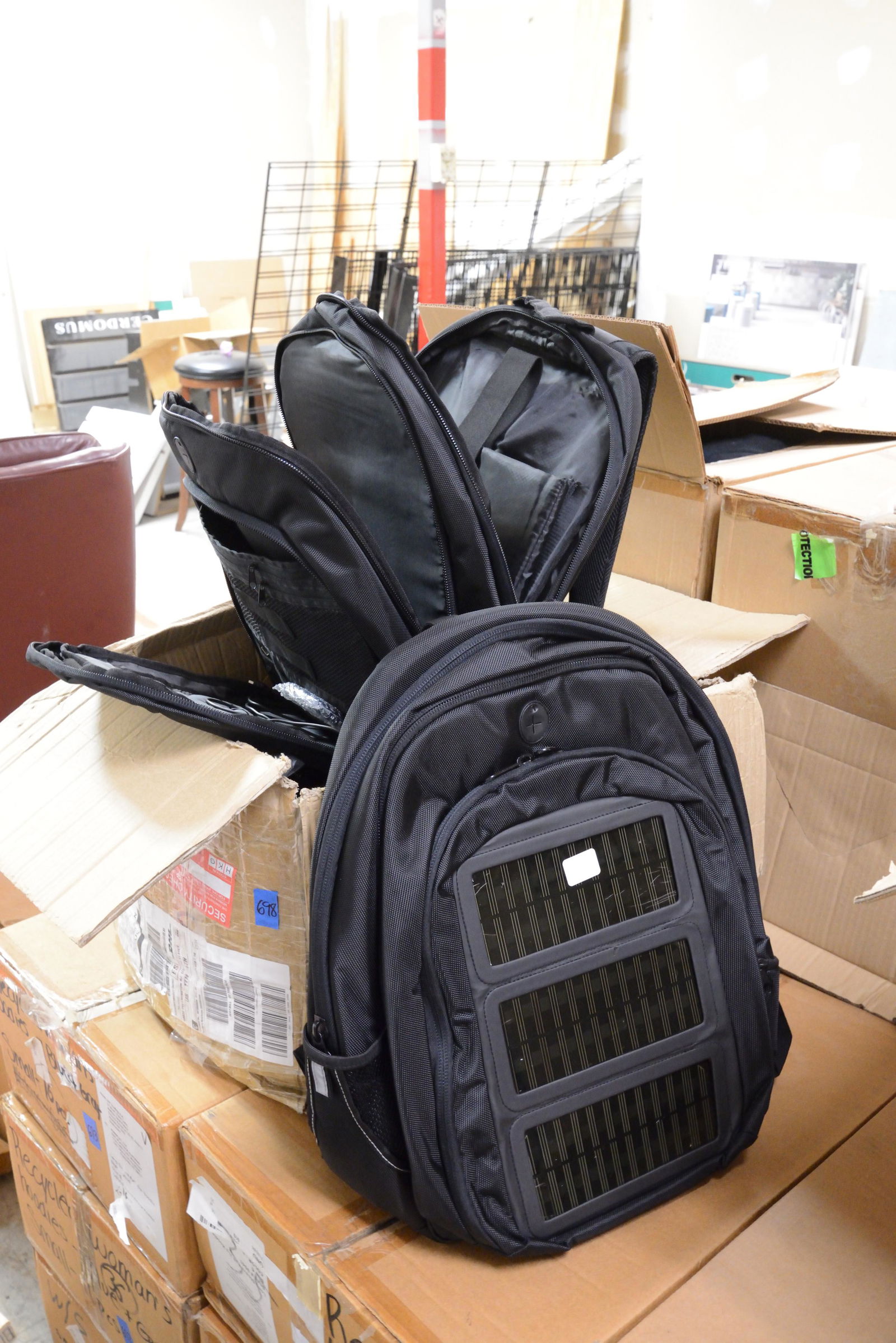 5 Black Solar Backpacks (1 of 1)